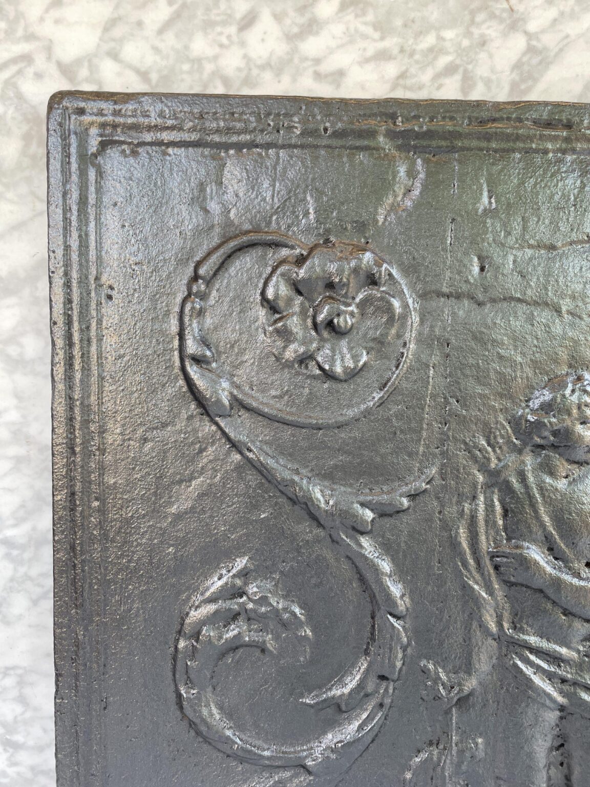 Cast-Iron Antique Fireback — detail 2