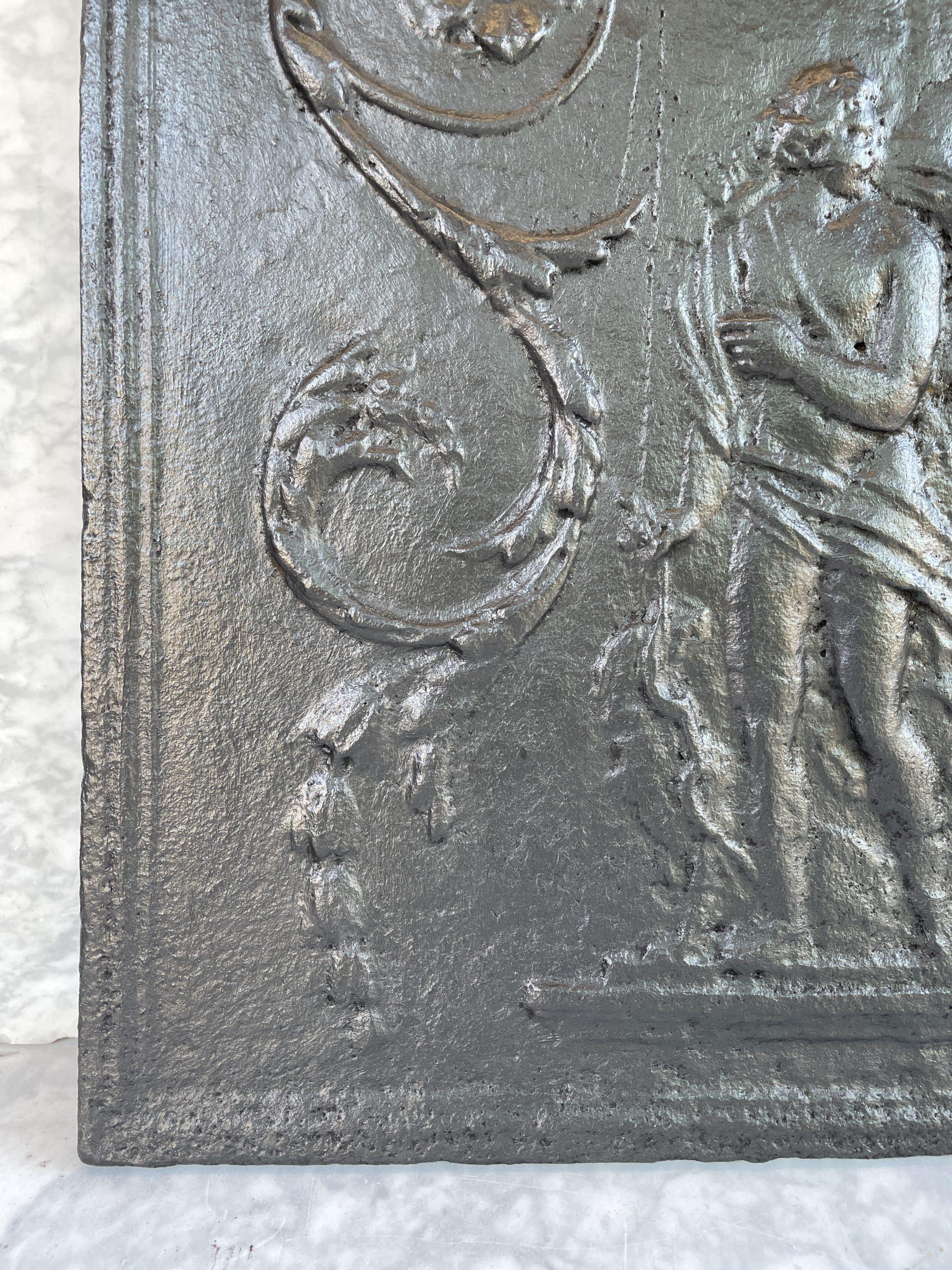 Gietijzeren Antieke Haardplaat - Afbeelding 4