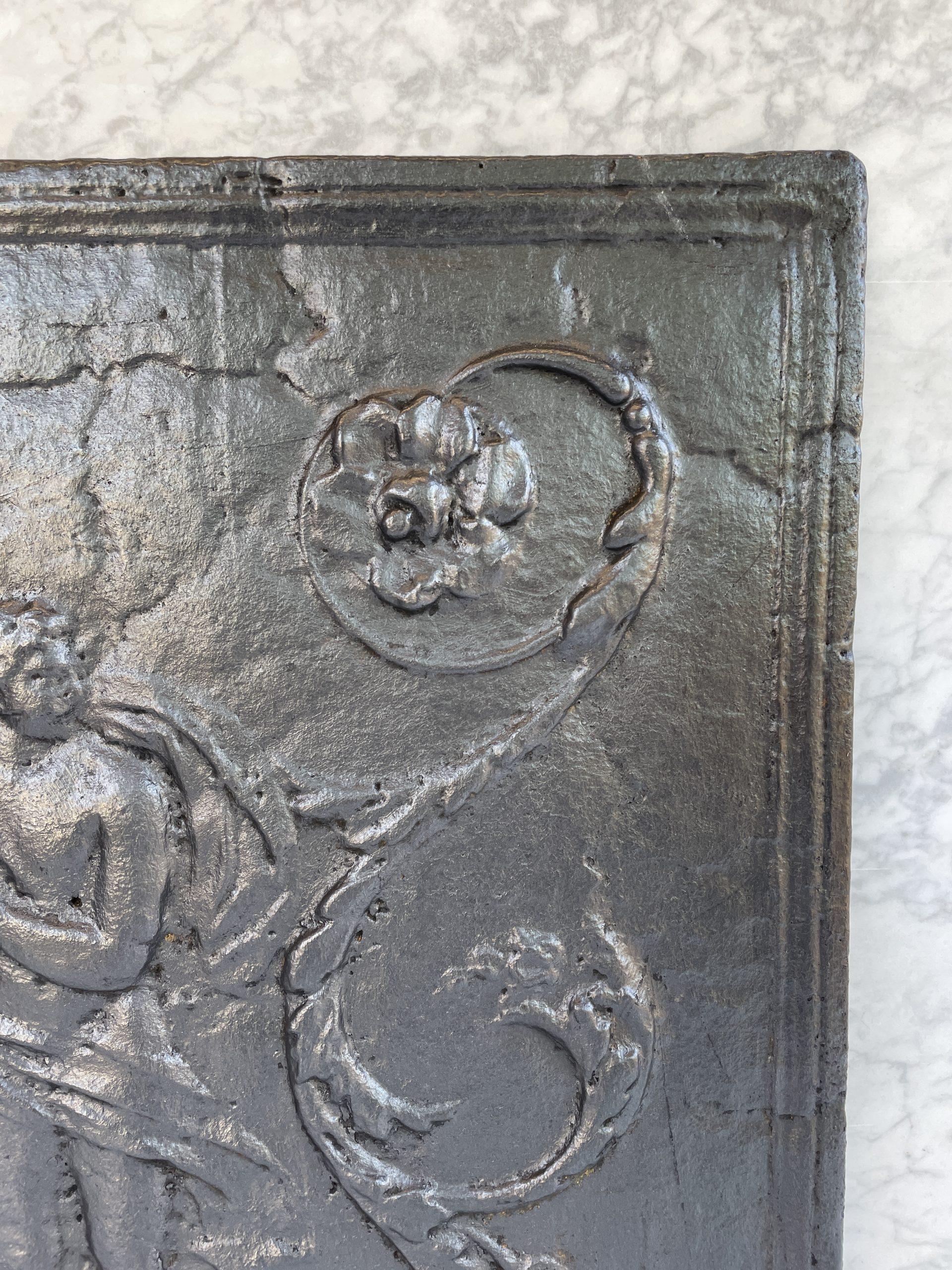 Gietijzeren Antieke Haardplaat - Afbeelding 5