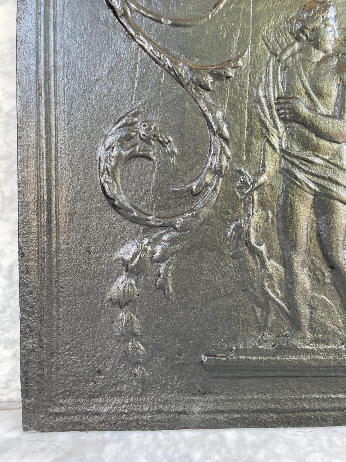 Cast-Iron Antique Fireback — detail 1