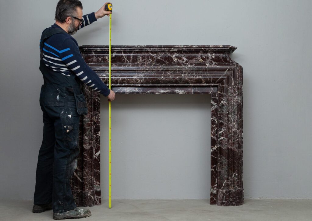 NEOCLASSIC  MARBLE ANTIQUE FIREPLACE SURROUND