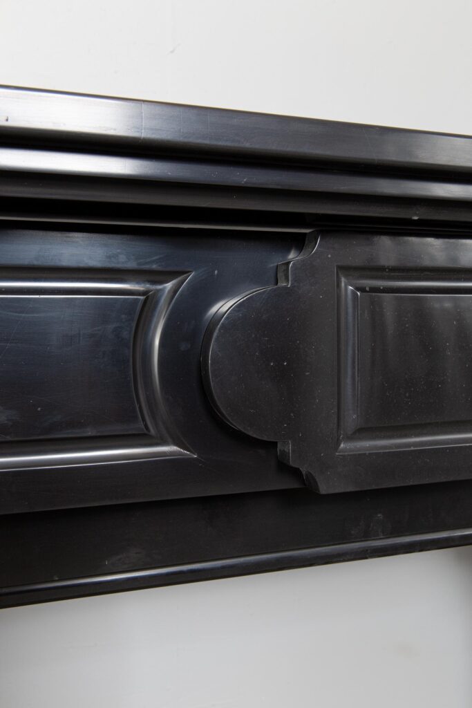 NEOCLASSIC BLACK MARBLE ANTIQUE FIREPLACE