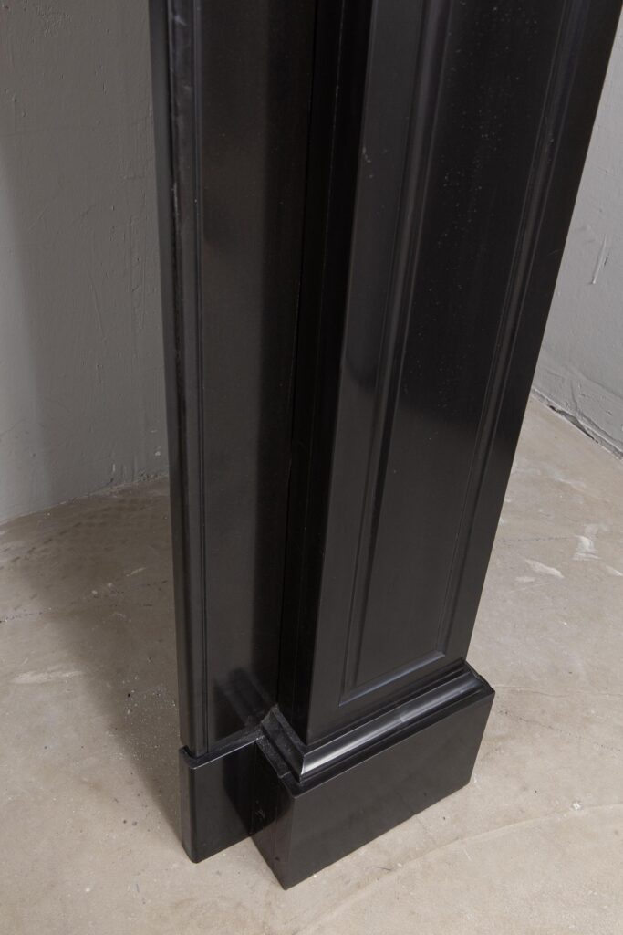 NEOCLASSIC BLACK MARBLE ANTIQUE FIREPLACE