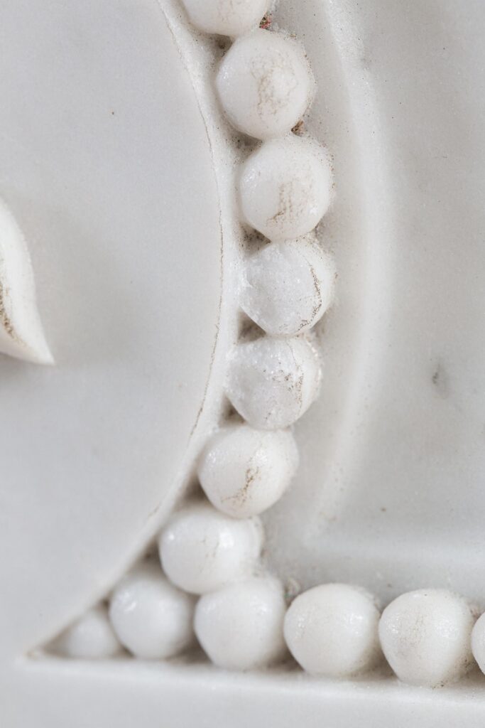Franse LOUIS XV Carrara Marmer Antieke  Front Schouw