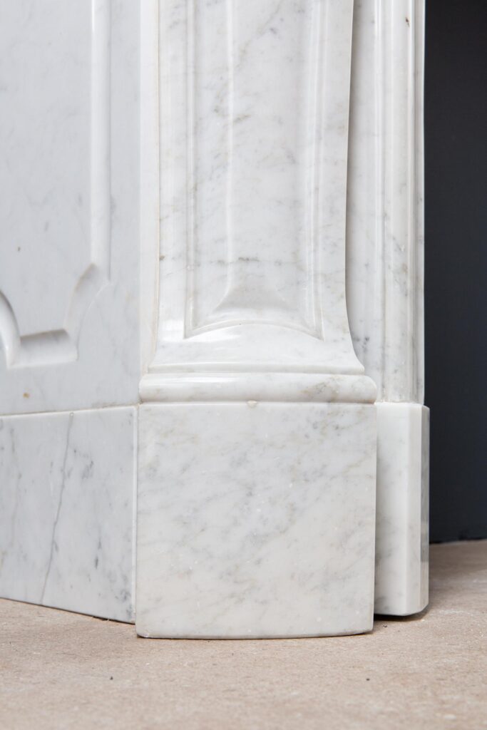Luxe Louis XV Carrara Marmer Antieke Front Schouw