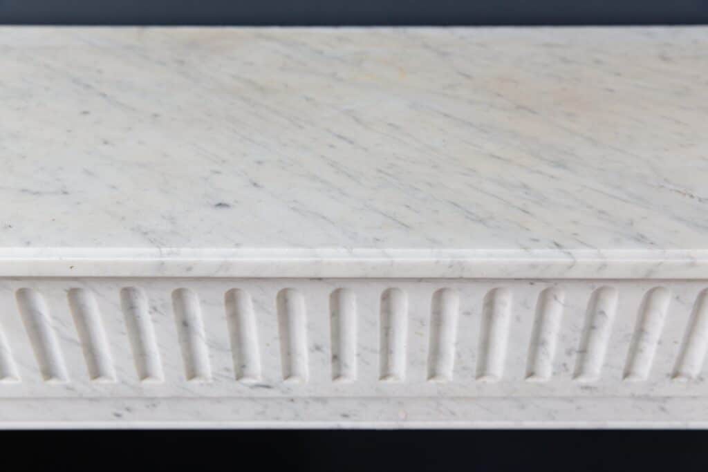 Carrara Marble White Antique Fireplace Surround