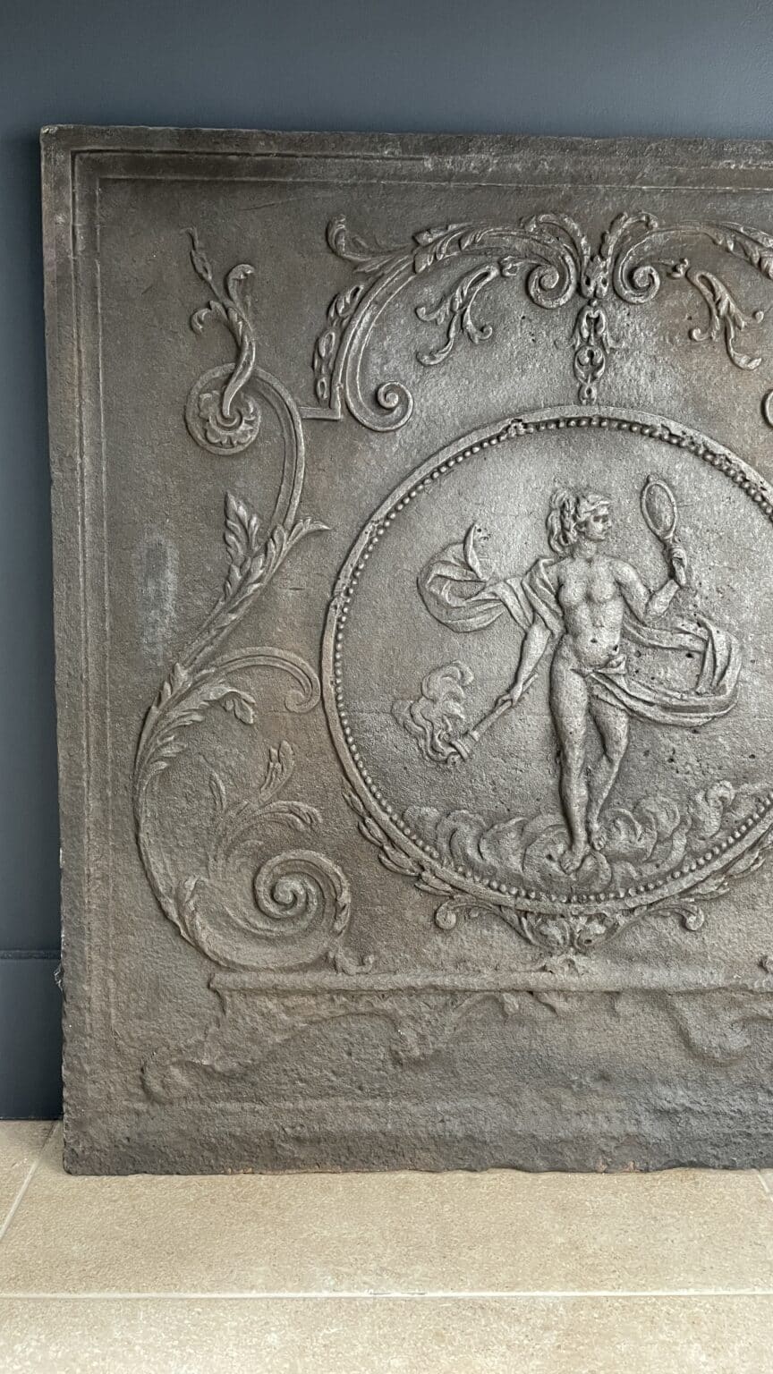 Large Antique Fireback — detail 1