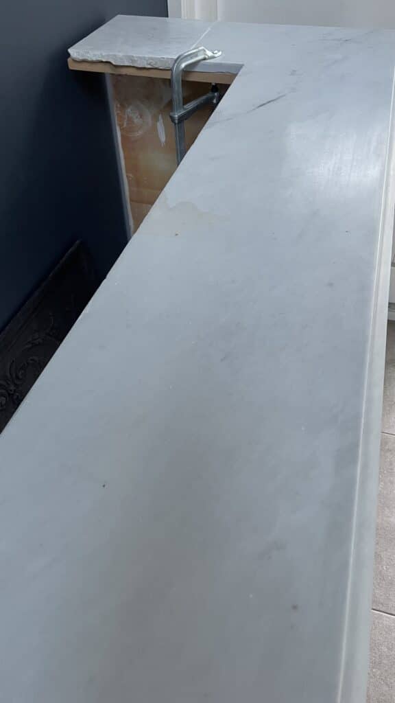 Carrara Marble Antique Front Fireplace White