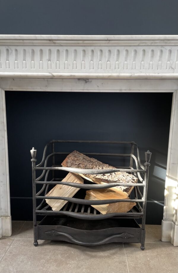 Antique fireplace white