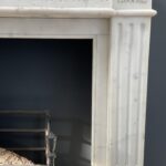 Antique fireplace white