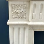 Antique fireplace white