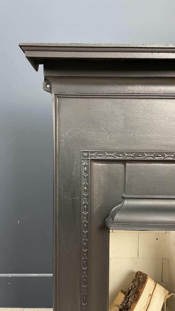 English Antique Cast-Iron Fireplace