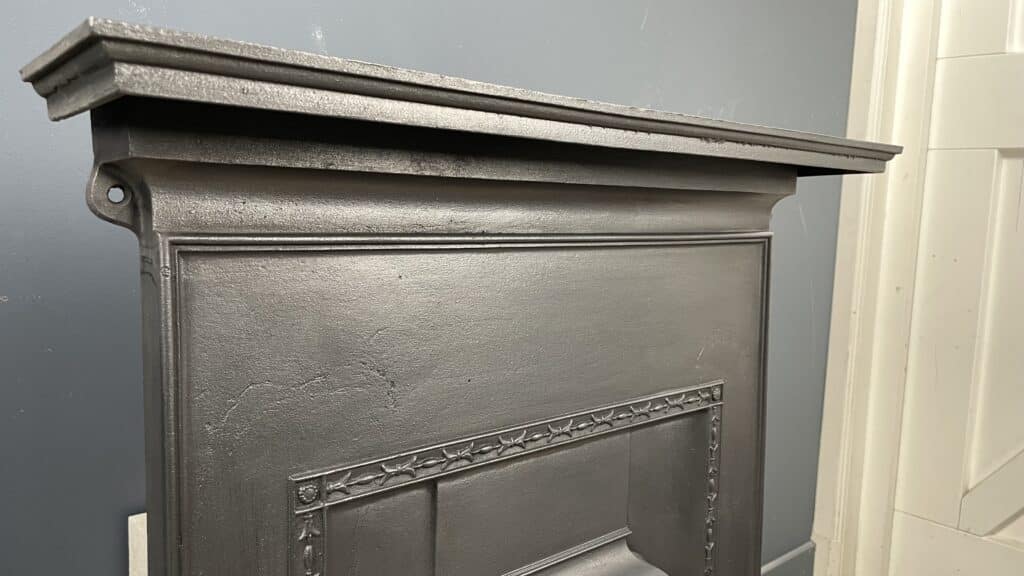 English Antique Cast-Iron Fireplace