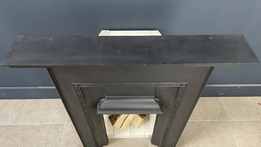 English Antique Cast-Iron Fireplace