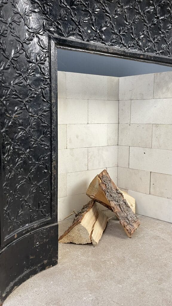 Beautiful Cast-Iron Antique Fireplace Insert