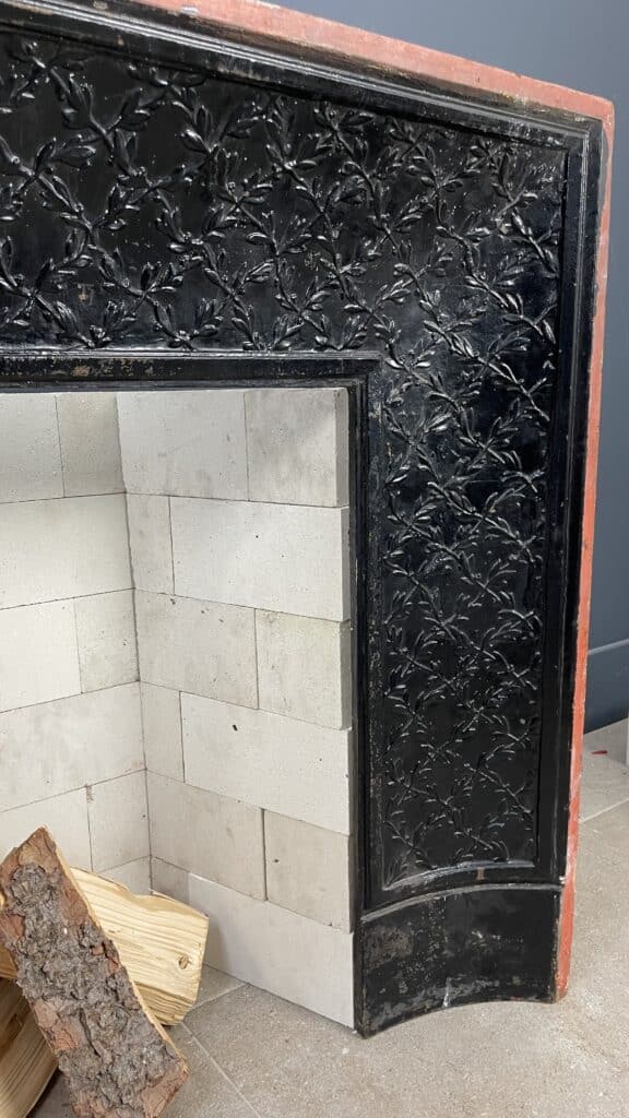 Beautiful Cast-Iron Antique Fireplace Insert