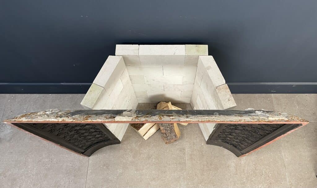 Beautiful Cast-Iron Antique Fireplace Insert