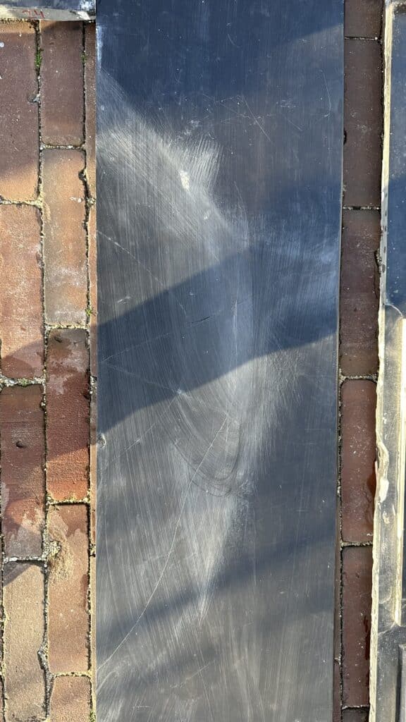 Unrestored Antique Half-Circular Fireplace in Black Marble