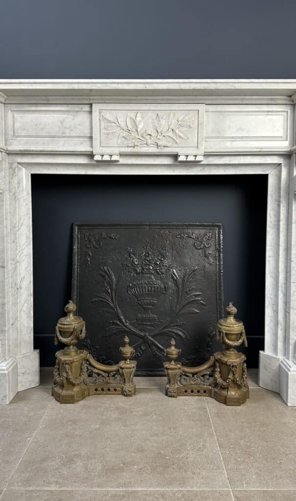 Prachtige Carrara Marmer Antieke Frontschouw Empire