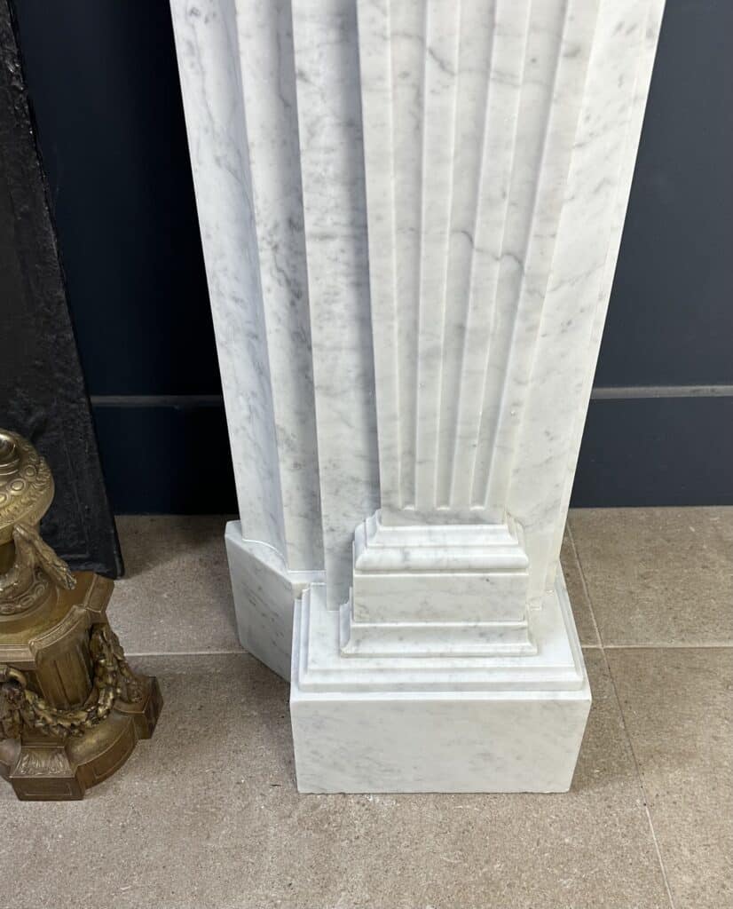 Prachtige Carrara Marmer Antieke Frontschouw Empire