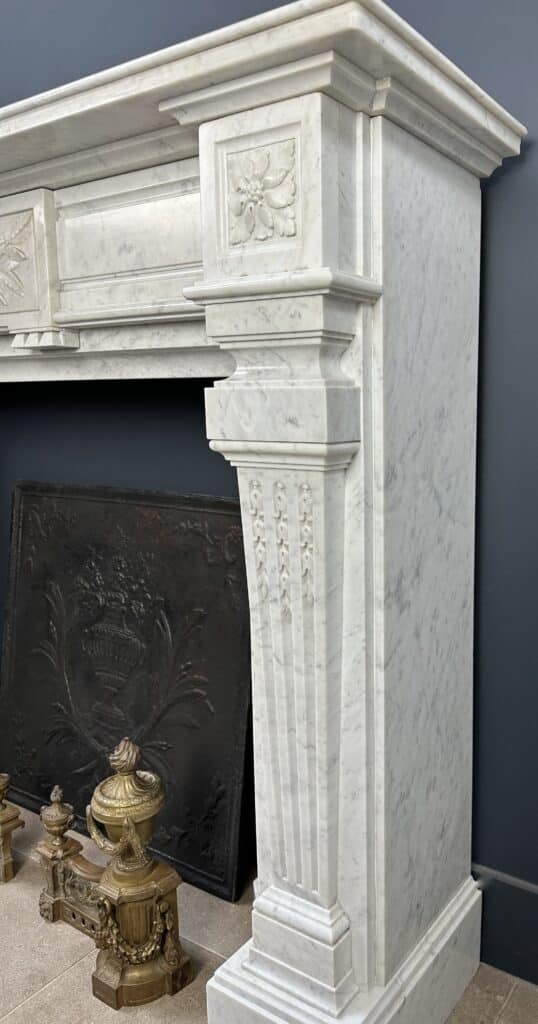 Prachtige Carrara Marmer Antieke Frontschouw Empire