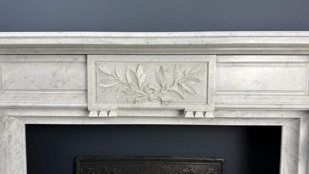 Prachtige Carrara Marmer Antieke Frontschouw Empire