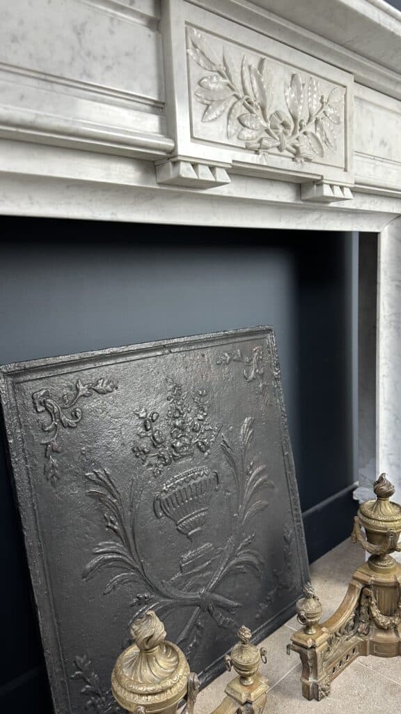 Prachtige Carrara Marmer Antieke Frontschouw Empire