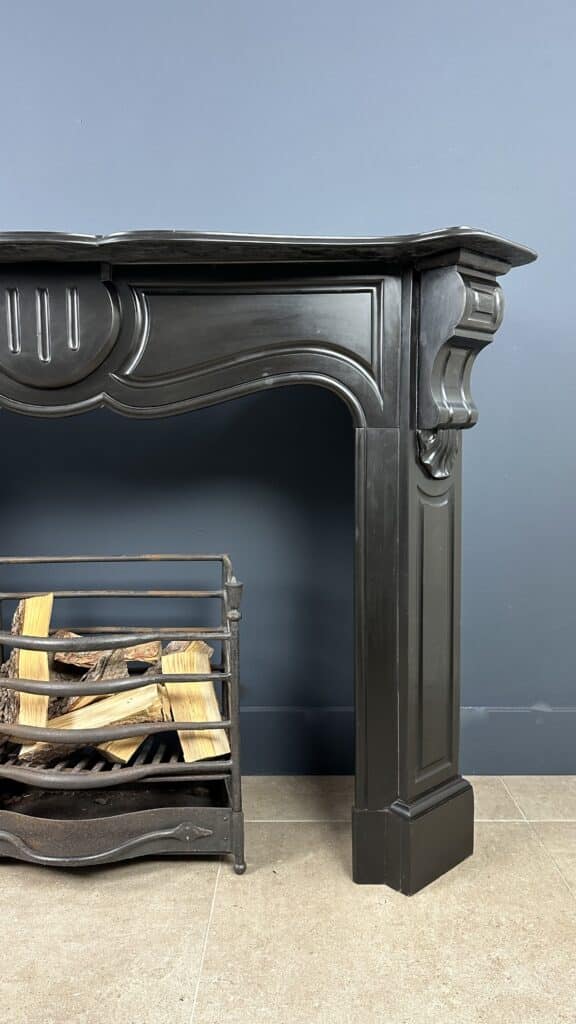 Antique 45-Degree Fireplace with Stylish Ornament: Timeless Elegance for Your Interior