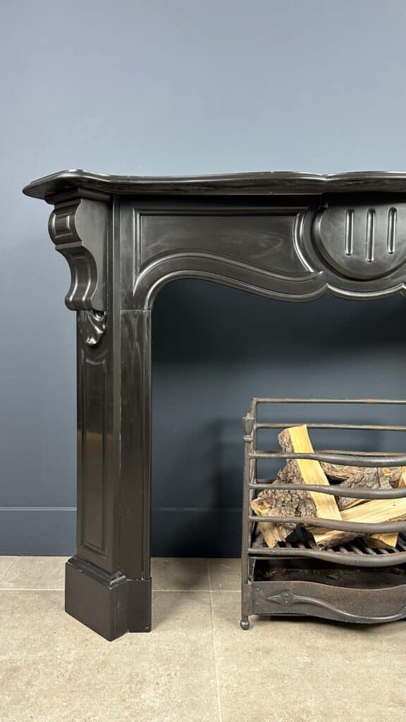 Antique 45-Degree Fireplace with Stylish Ornament: Timeless Elegance for Your Interior