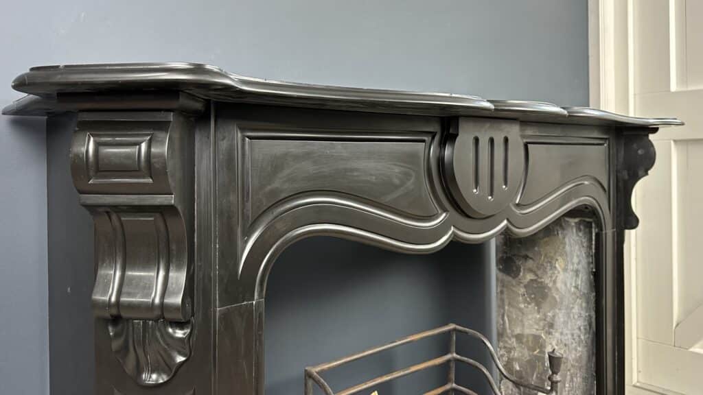 Antique 45-Degree Fireplace with Stylish Ornament: Timeless Elegance for Your Interior