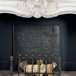 Antieke Franse Schelp Schouw Antqiue Marble Fireplace