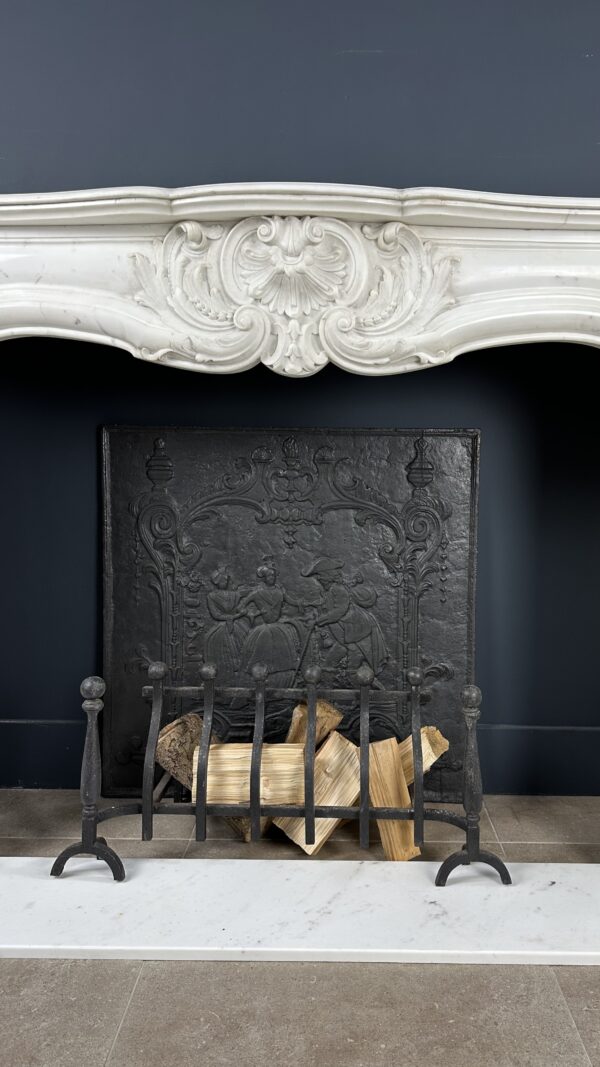Antieke Franse Schelp Schouw Antqiue Marble Fireplace