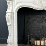 Antieke Franse Schelp Schouw Antqiue Marble Fireplace