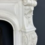 Antieke Franse Schelp Schouw Antqiue Marble Fireplace