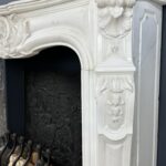 Antieke Franse Schelp Schouw Antqiue Marble Fireplace