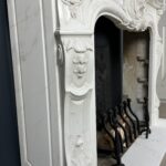 Antieke Franse Schelp Schouw Antqiue Marble Fireplace