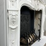 Antieke Franse Schelp Schouw Antqiue Marble Fireplace