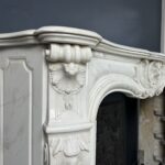 Antieke Franse Schelp Schouw Antqiue Marble Fireplace