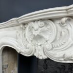 Antieke Franse Schelp Schouw Antqiue Marble Fireplace