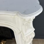 Antieke Franse Schelp Schouw Antqiue Marble Fireplace