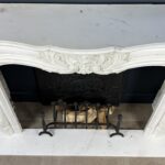 Antieke Franse Schelp Schouw Antqiue Marble Fireplace