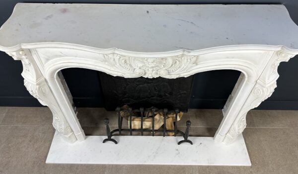 Antieke Franse Schelp Schouw Antqiue Marble Fireplace