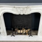 Antieke Franse Schelp Schouw Antqiue Marble Fireplace