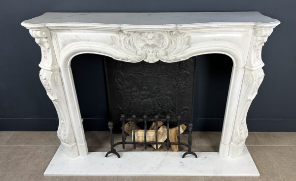 Antieke Franse Schelp Schouw Antqiue Marble Fireplace