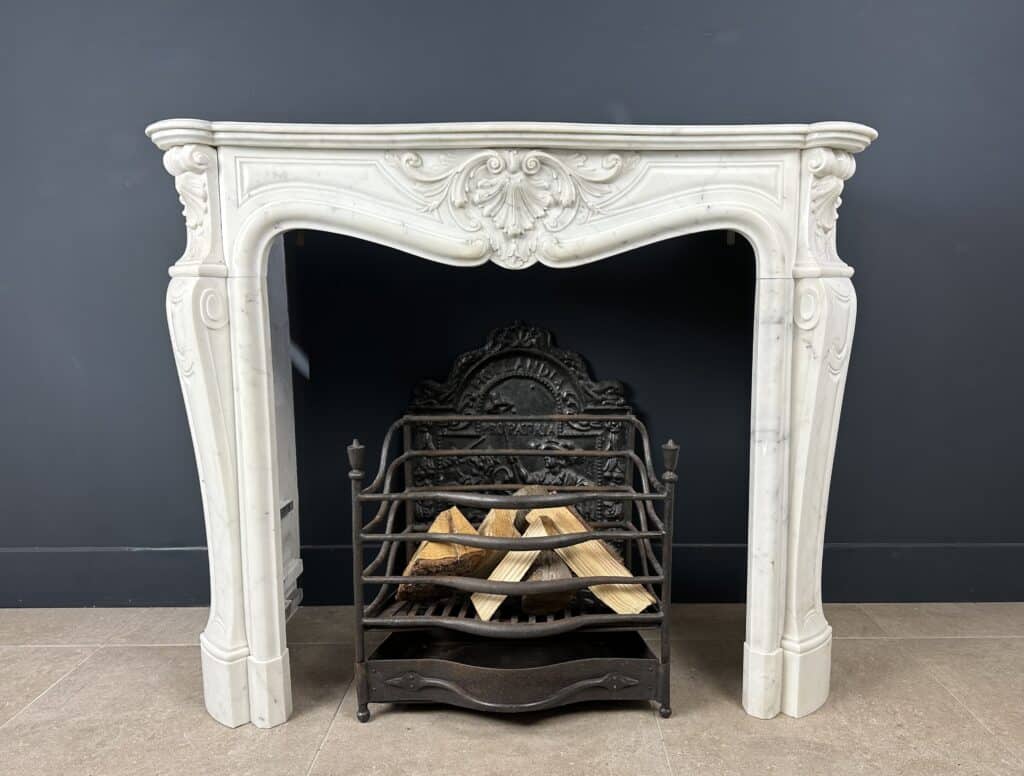 Elegante Witte Antieke Marmeren Omloopschouw