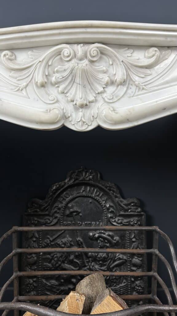 Elegante Witte Antieke Marmeren Omloopschouw