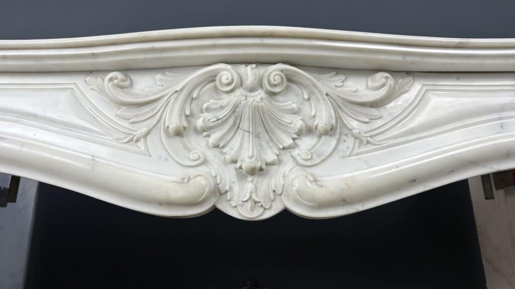 Elegante Witte Antieke Marmeren Omloopschouw