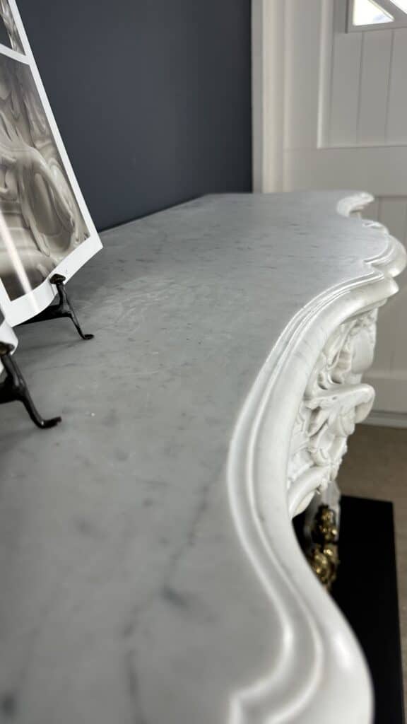 Exclusieve Antieke Louis XV Carrara Wit Marmeren Schouw
