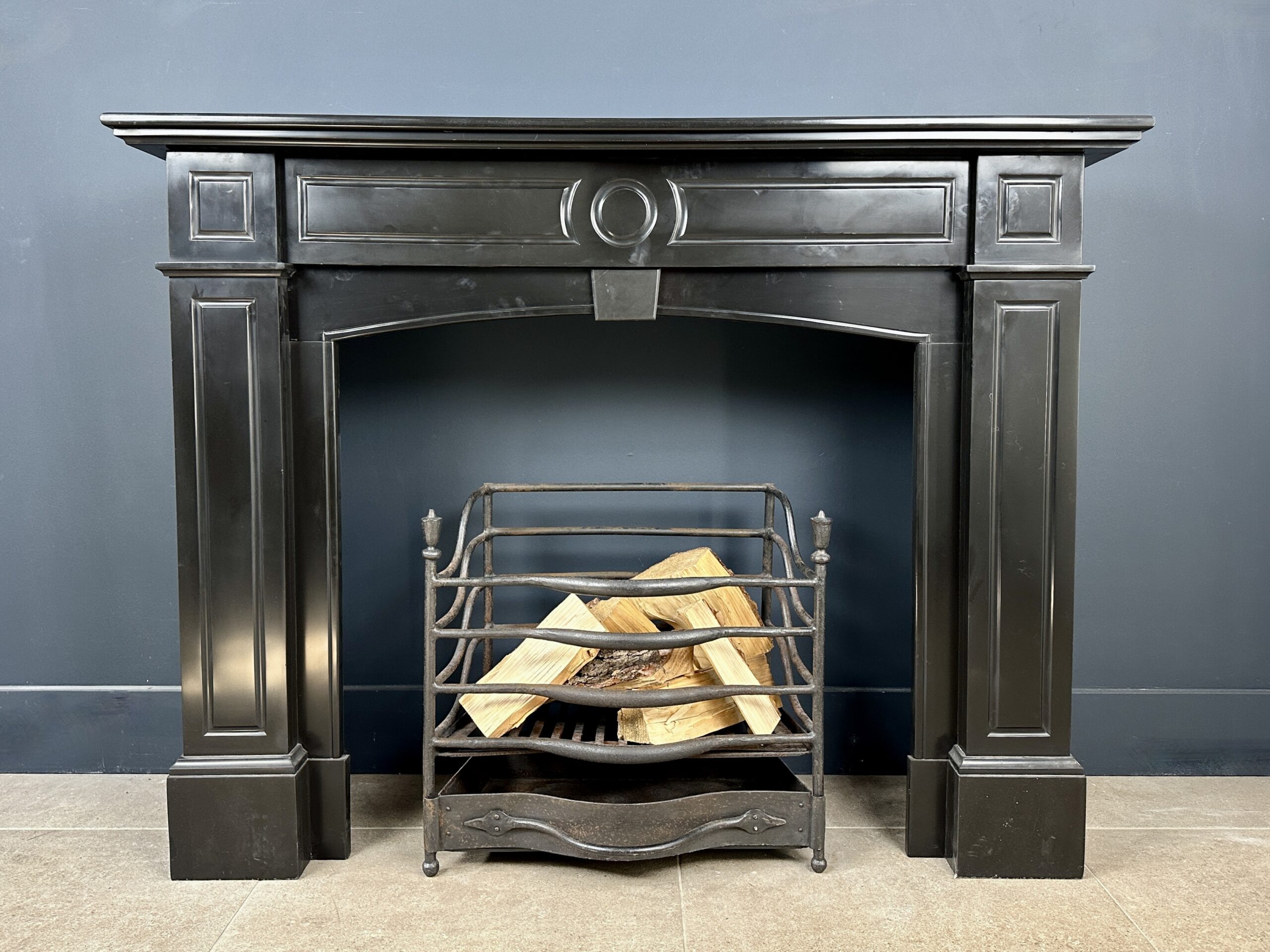 Exclusive Antique Louis XV Fireplace in White Carrara Marble