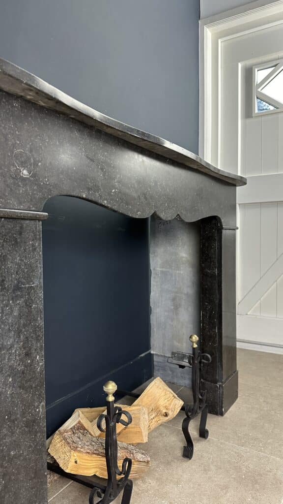 Circular Fireplace in Belgian Bluestone